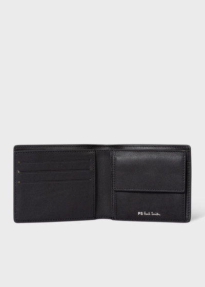 Paul Smith Black 'Zebra' Leather Billfold And Coin Wallet outlook