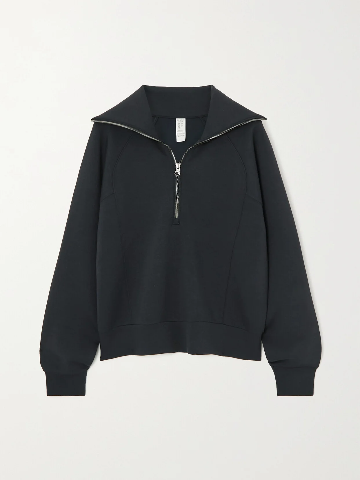 Spanx Airessentials Stretch-jersey Half-zip Sweatshirt - 1