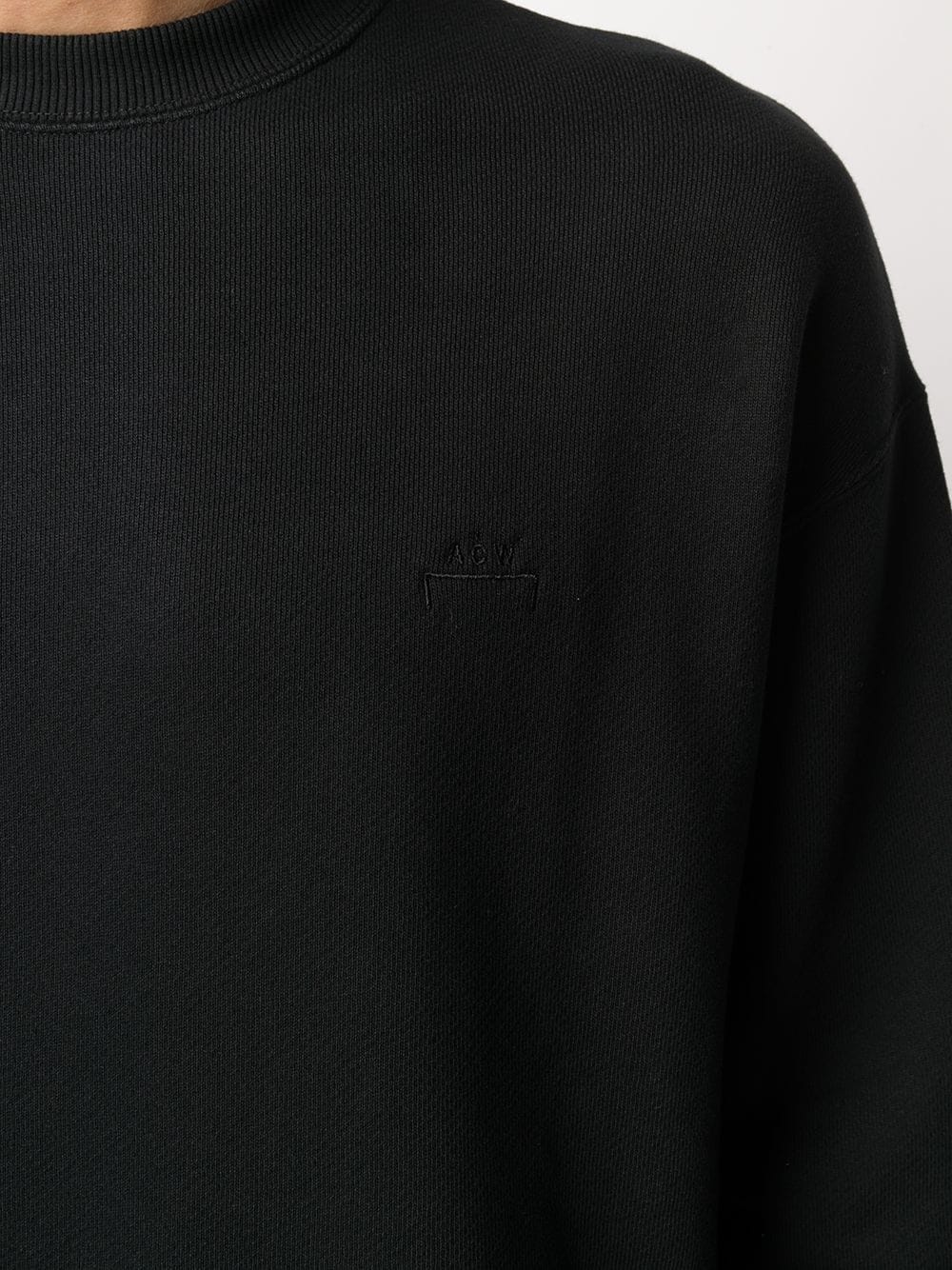 crew-neck fitted sweatshirt - 5