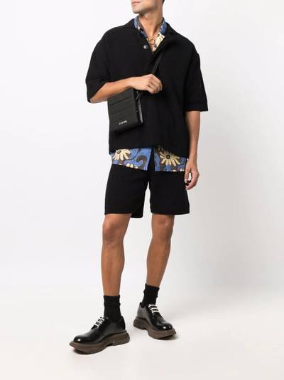 Nanushka knitted track shorts outlook