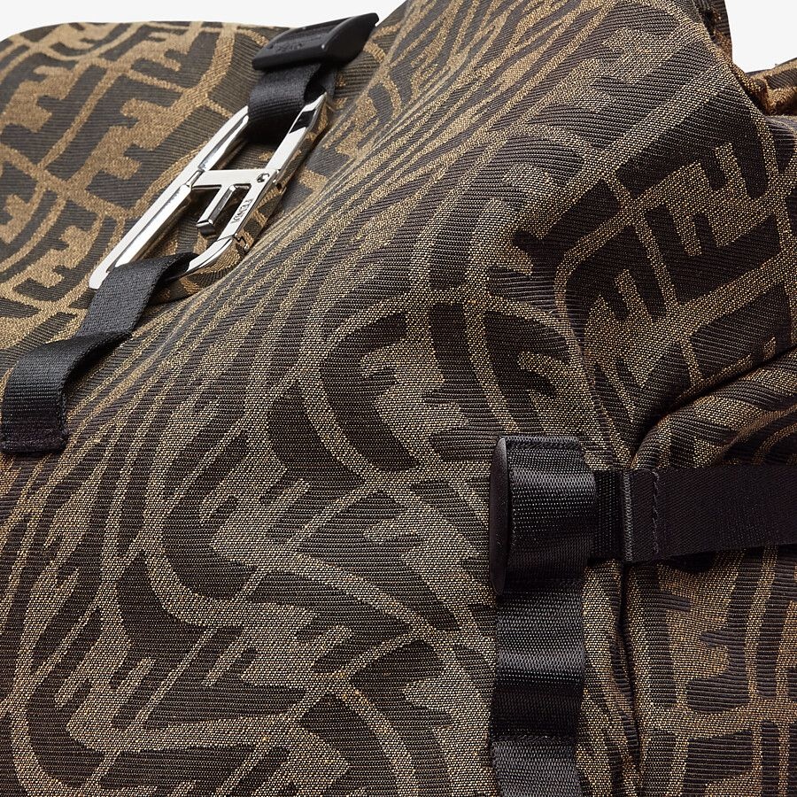 Backpack in brown FF Vertigo fabric - 4