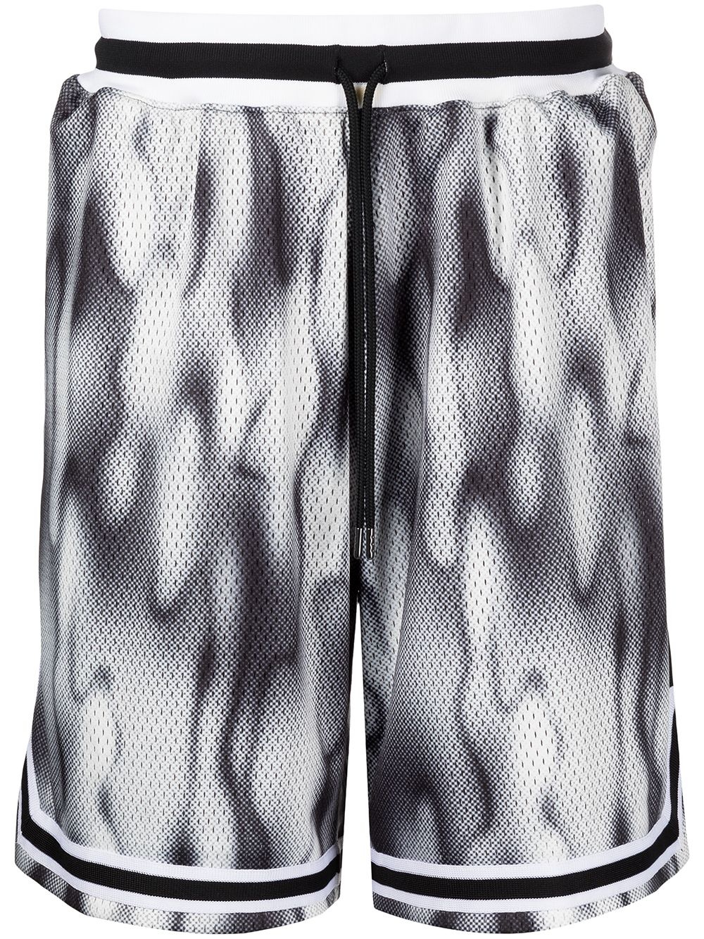 Game abstract-print running shorts - 1