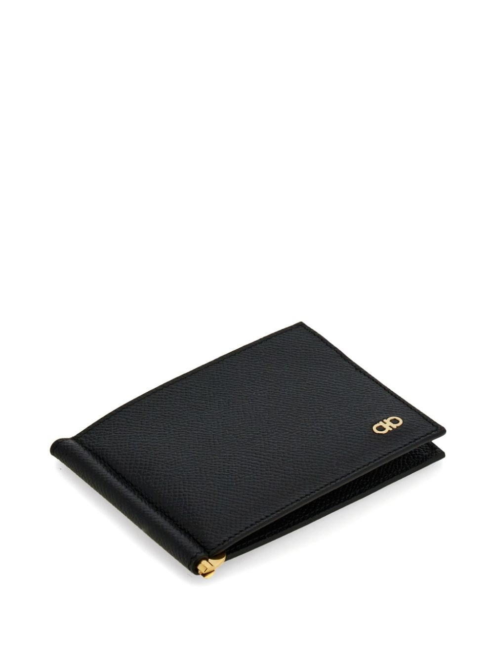 Gancini-plaque leather wallet - 3