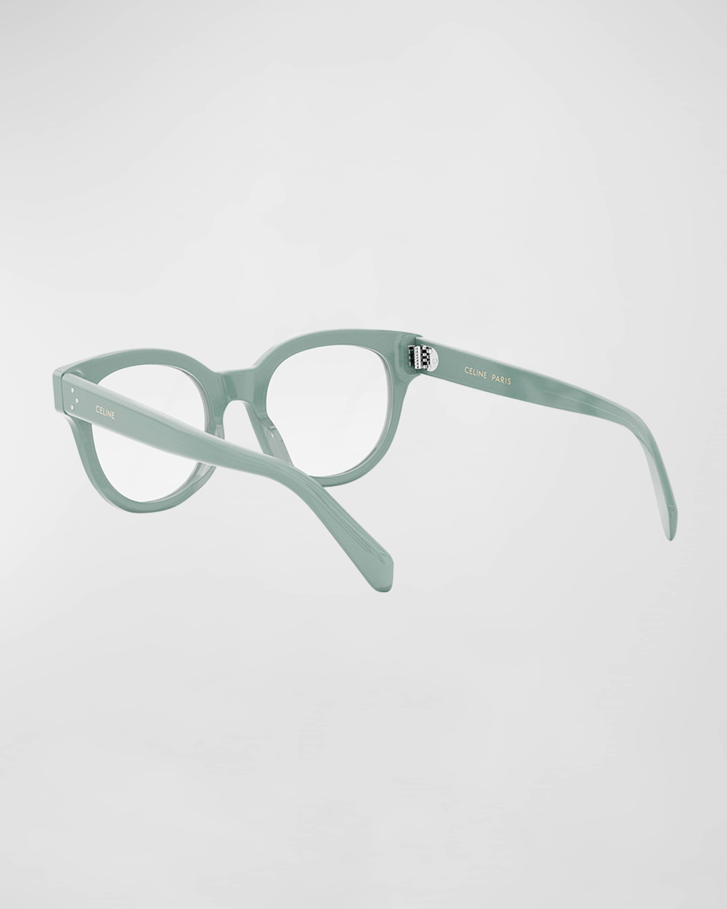 Bold 3 Dots Acetate Round Glasses - 2