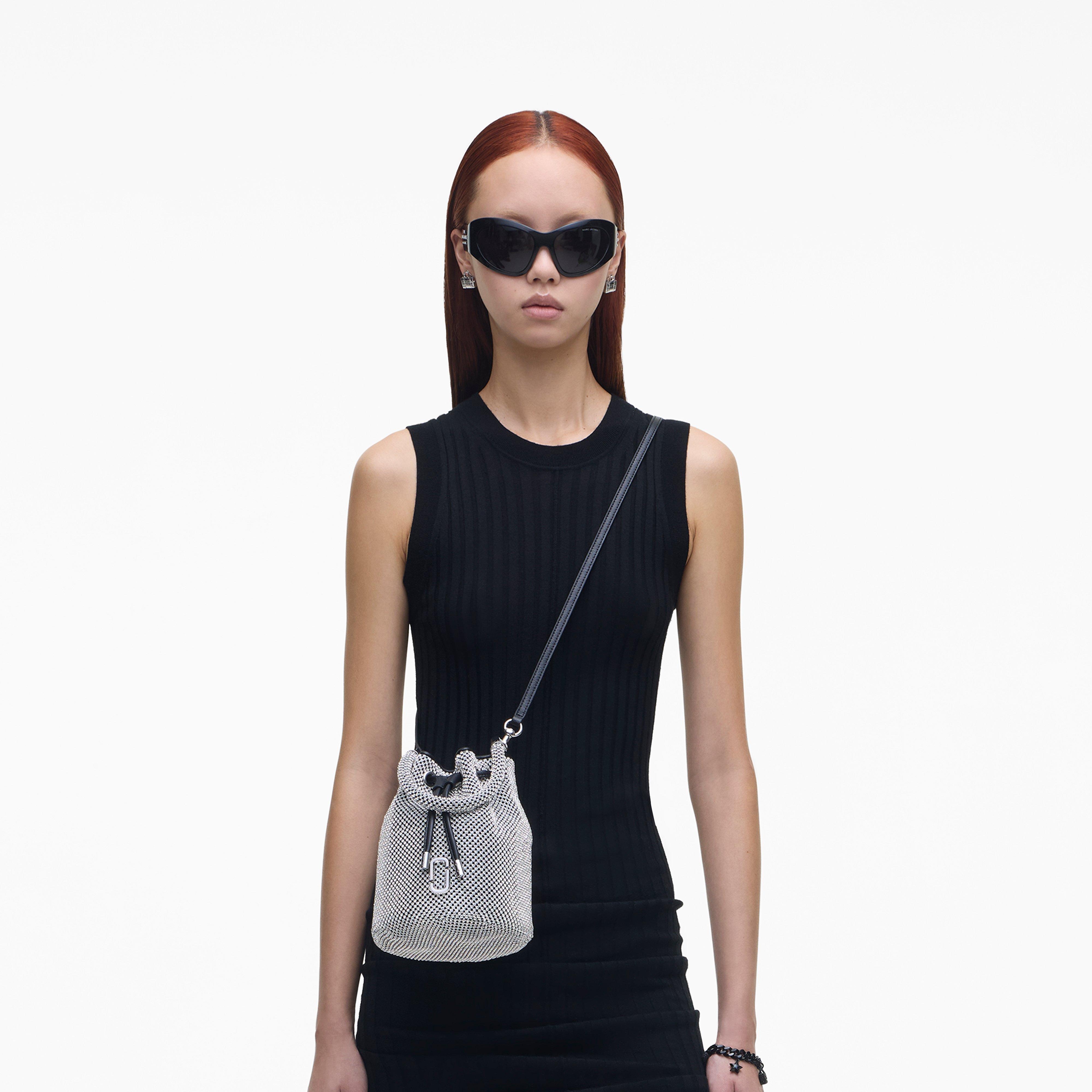 THE RHINESTONE MINI BUCKET BAG - 2