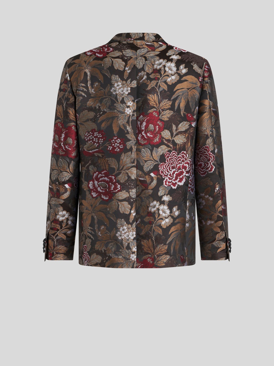 FLORAL JACQUARD JACKET - 5