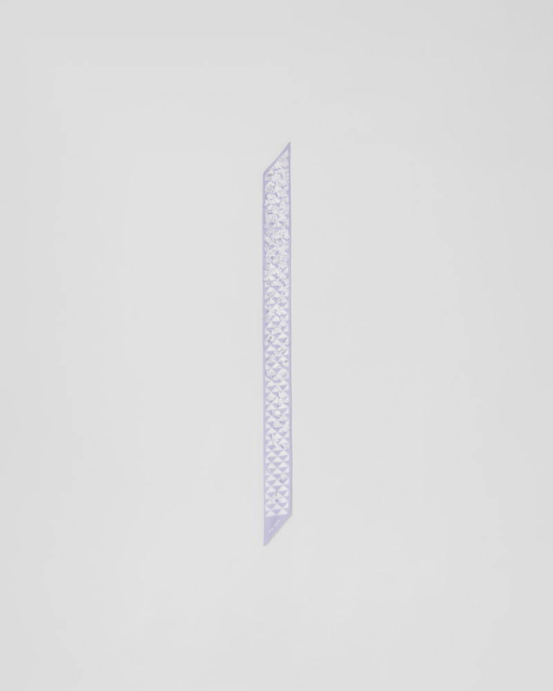 Printed twill scarf 3