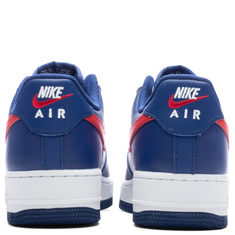 Nike AIR FORCE 1 '07 - WHITE/UNIVERSITY RED/DEEP ROYAL outlook