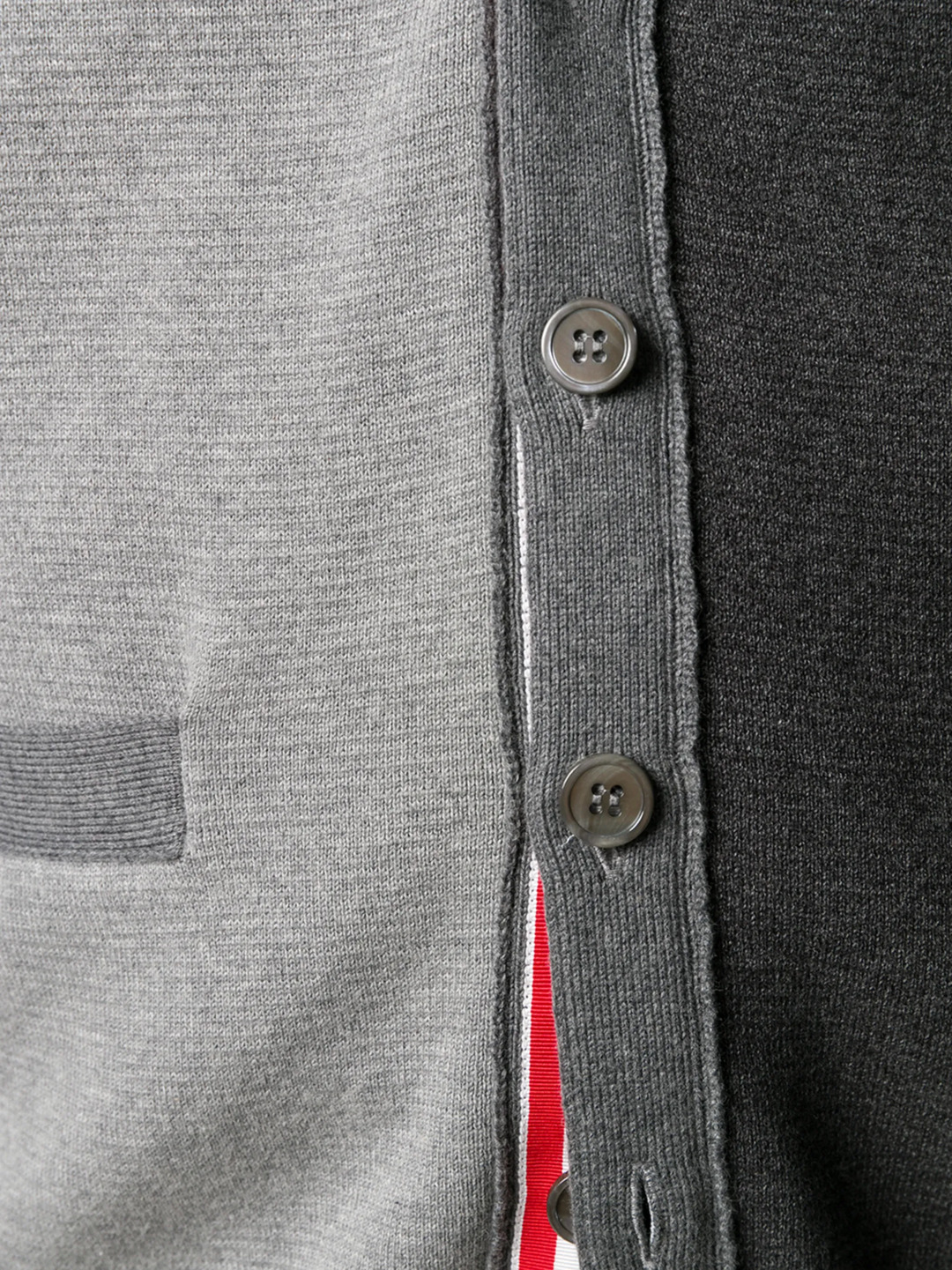 Funmix Cotton Crepe Milano Stitch 4-Bar Cardigan Men - 5