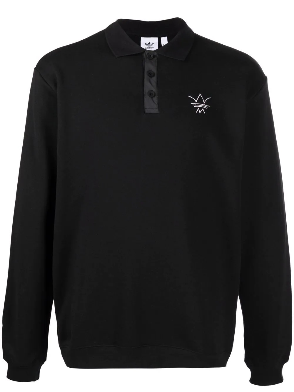 embroidered-logo polo shirt - 1