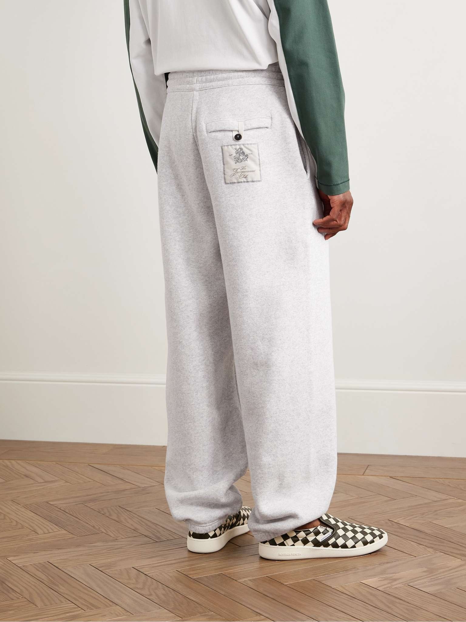 Tapered Logo-Appliquéd Cotton-Jersey Sweatpants - 4