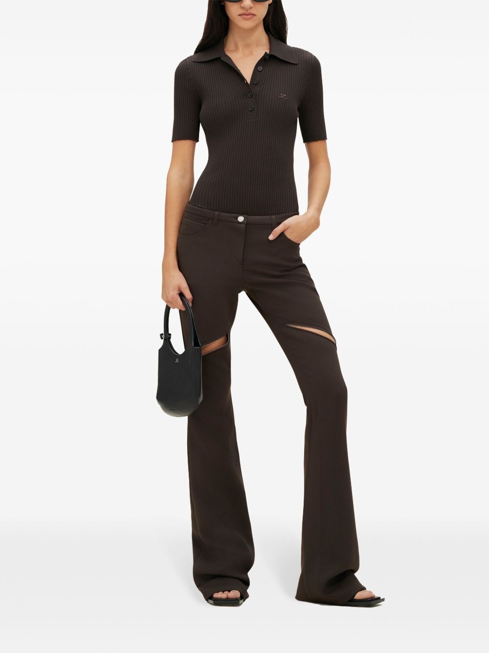 Ellipse low-rise twill trousers - 2