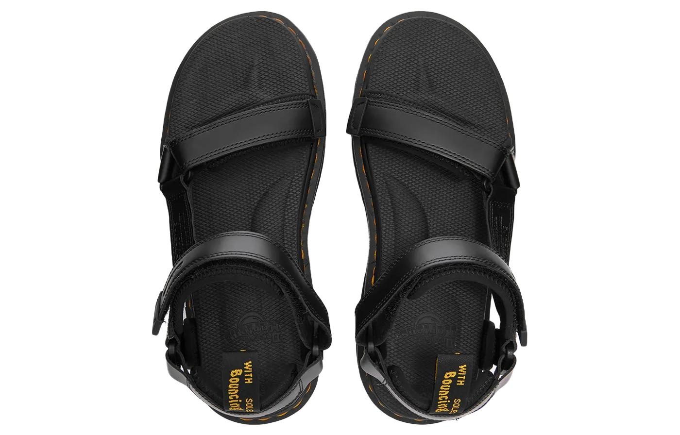 (WMNS) Dr. Martens Suicoke x Depa Leather Strap Sandals 'Black' 26991001 - 3