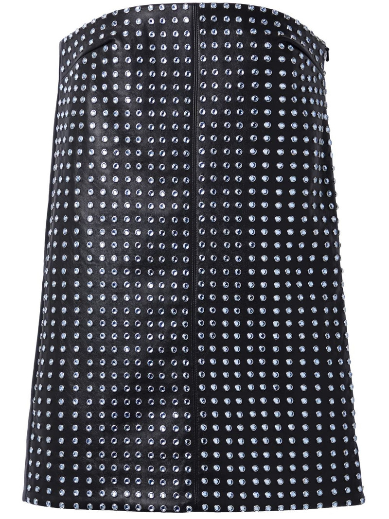 Blaise studded leather minidress - 1