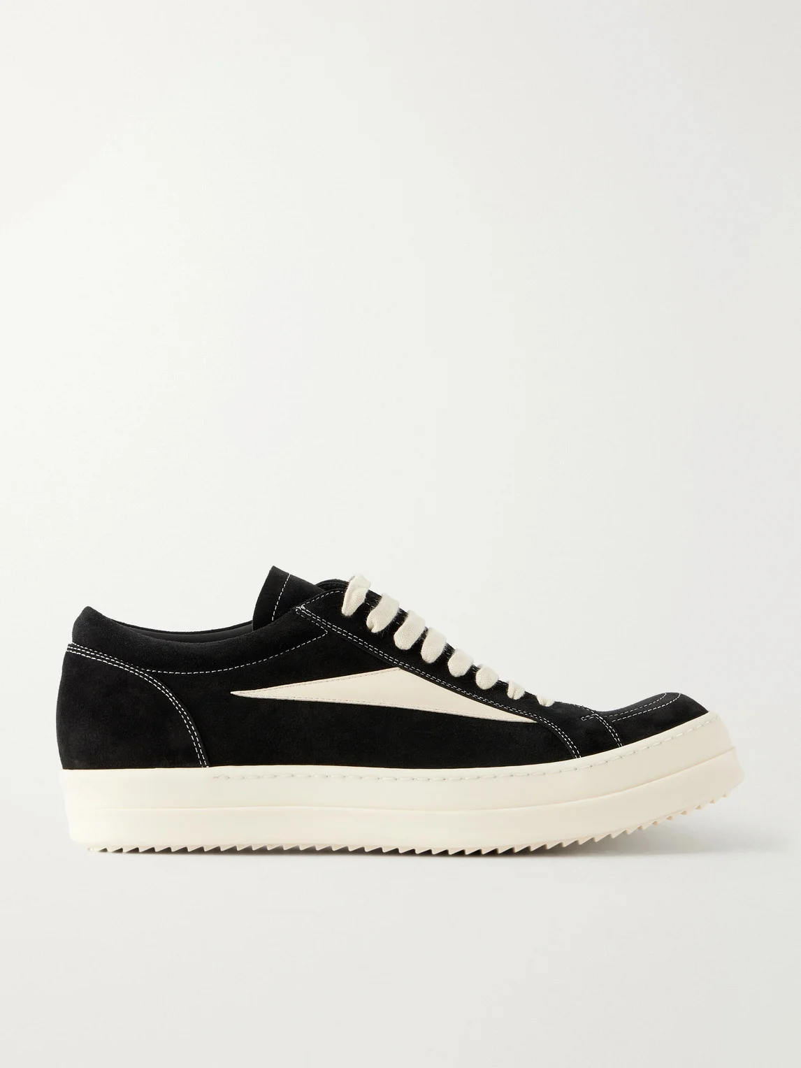 Vintage Full-Grain Leather-Trimmed Suede and Rubber Sneakers - 1