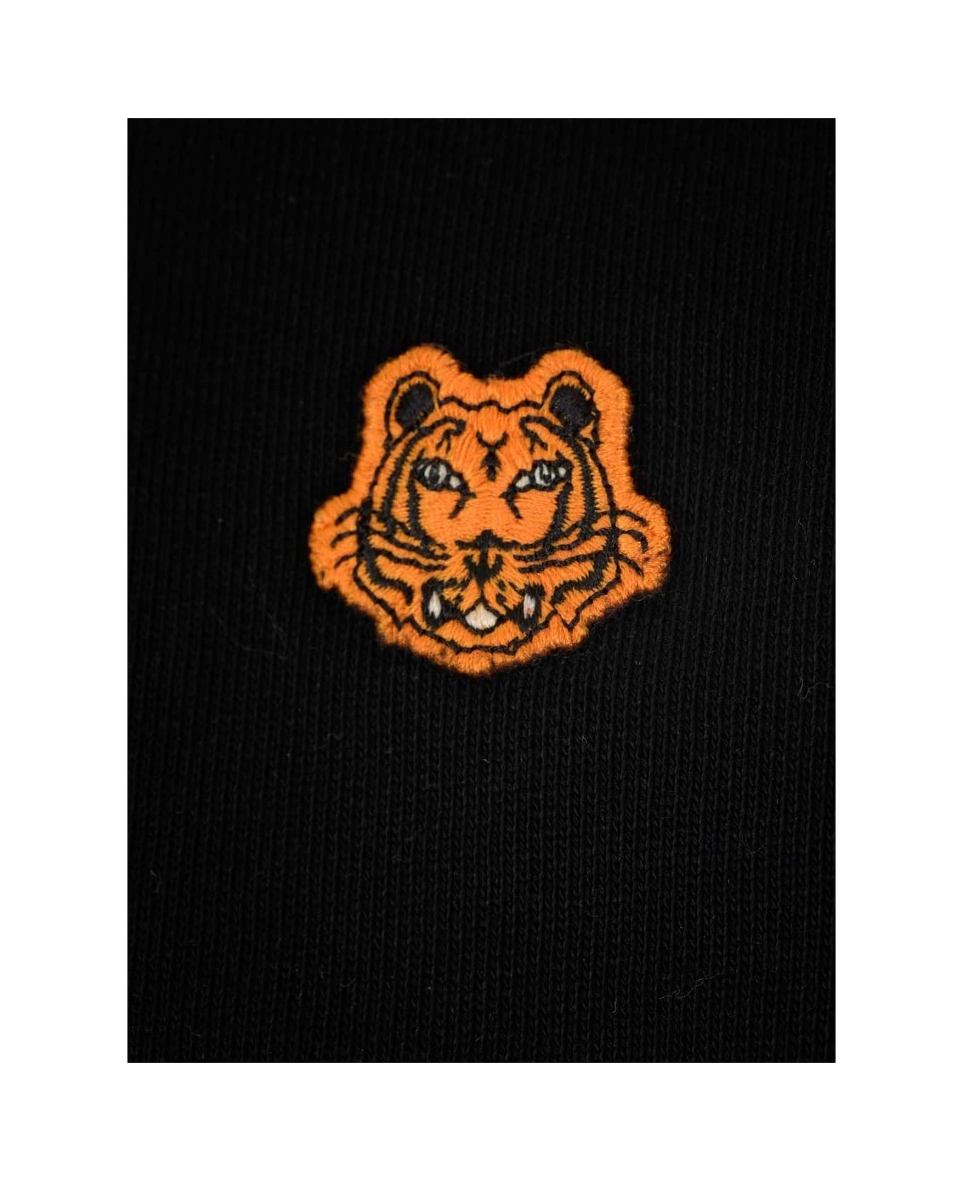 Tiger Crest Embroidered Drawstring Hoodie - 3