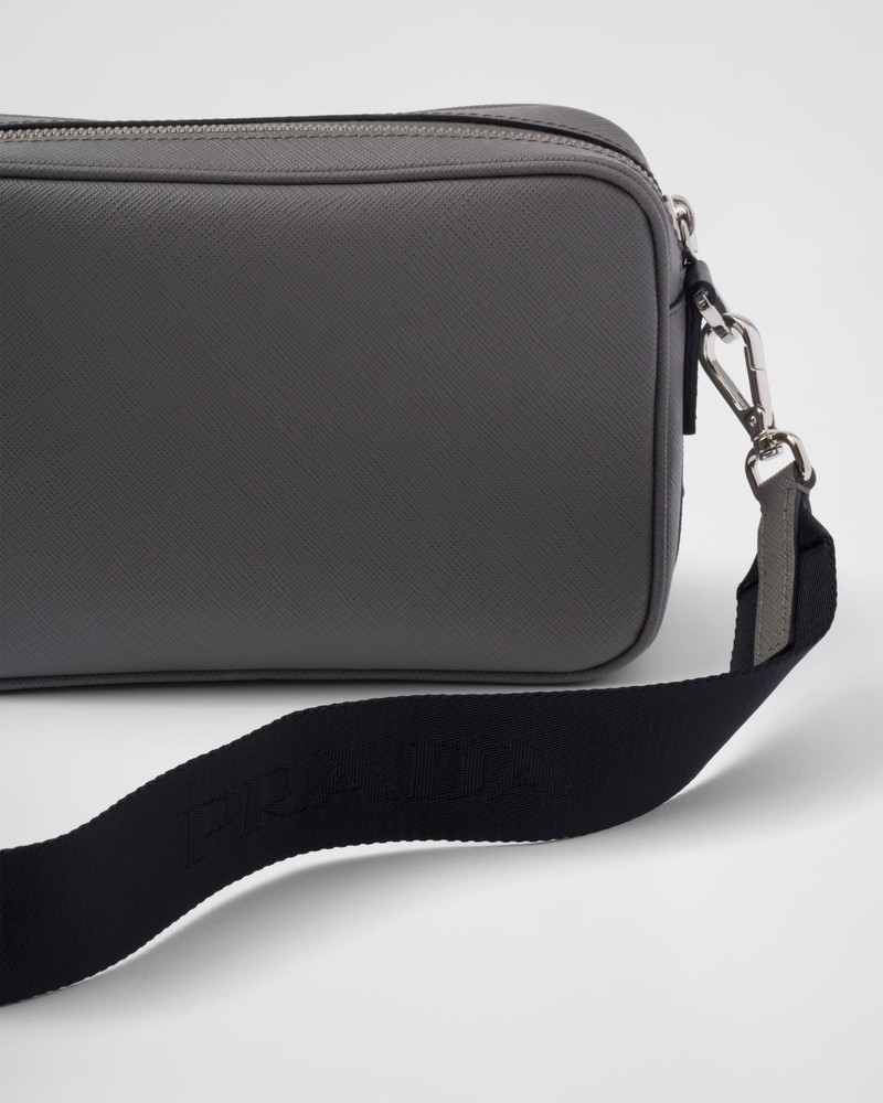 Saffiano leather shoulder bag 6