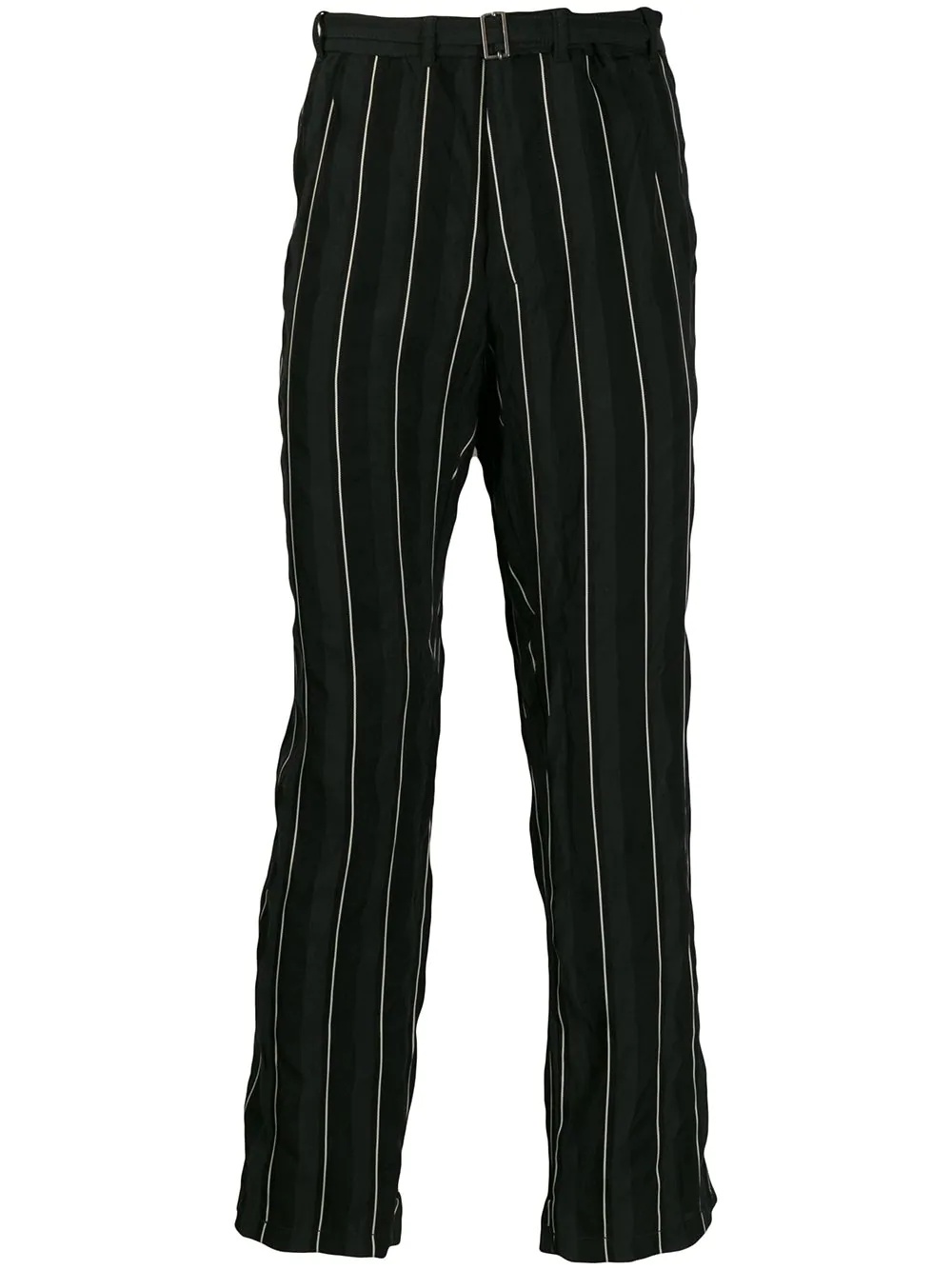 striped straight-leg trousers - 1