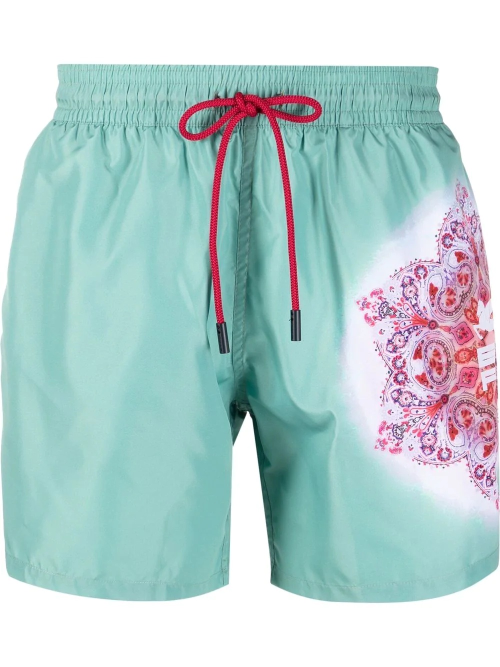 logo-print swim shorts - 1