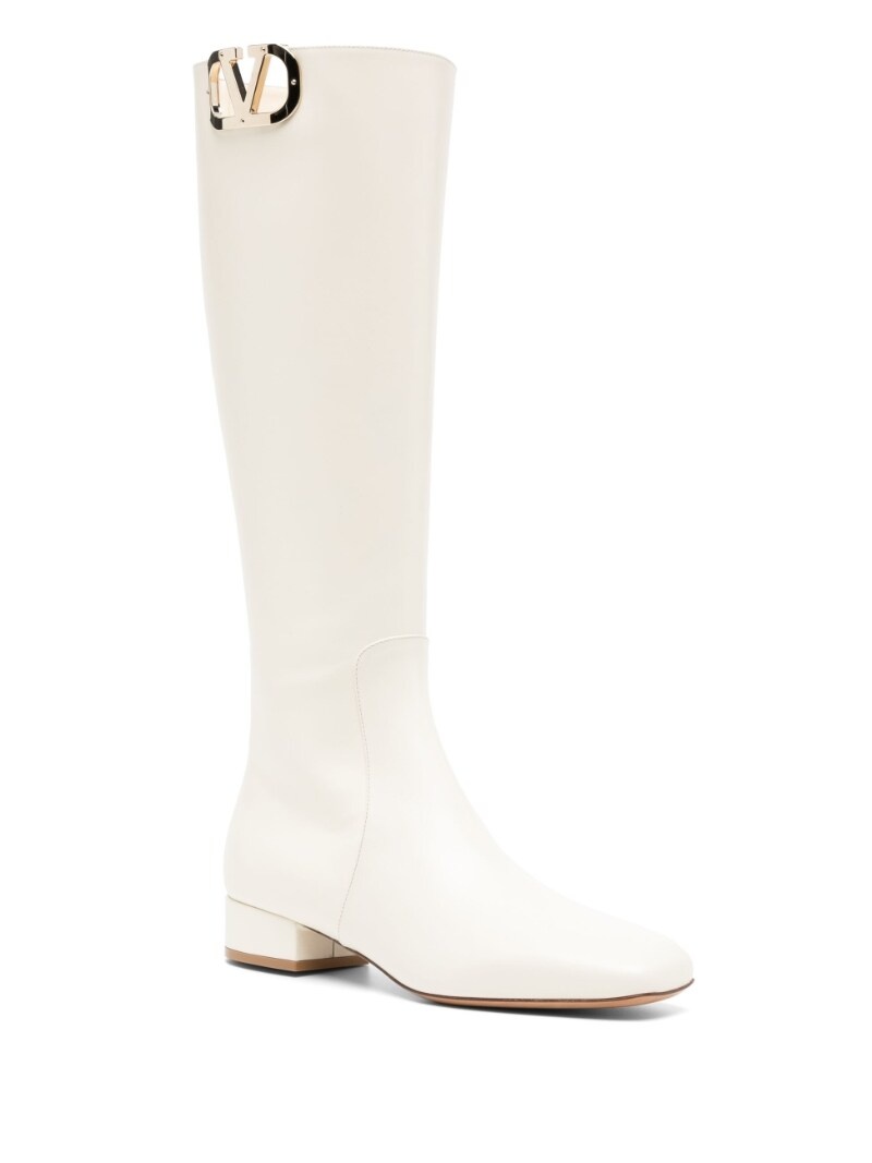 VLogo Type knee-high boots - 2