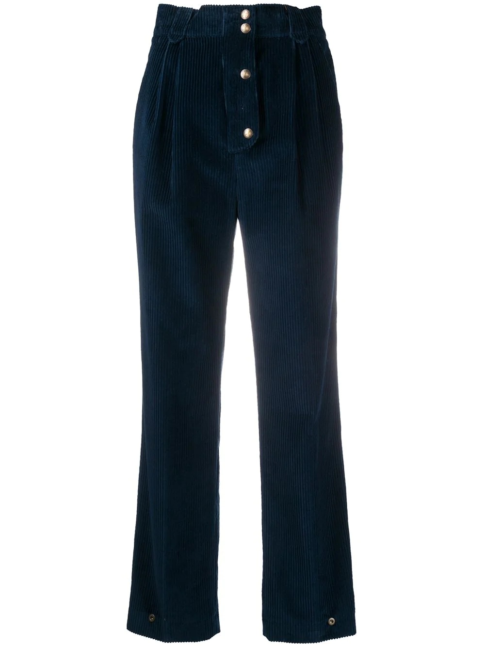 high-waist button trousers - 1