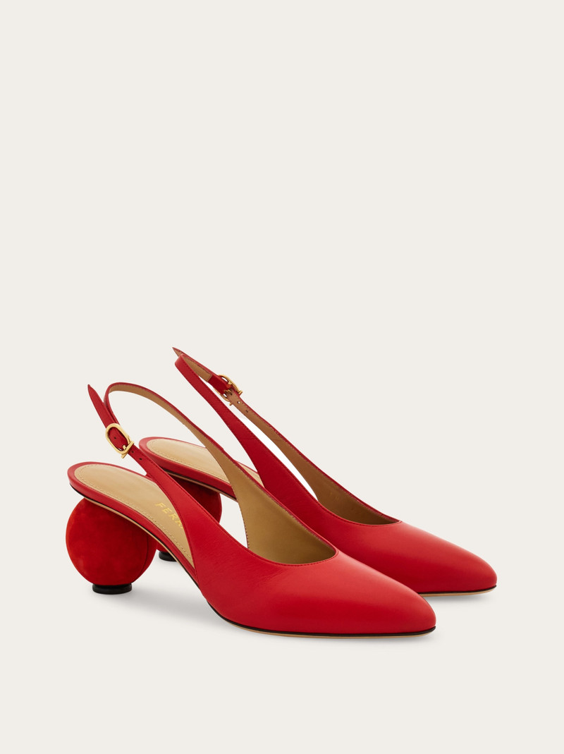 Spherical heel slingback pump 5