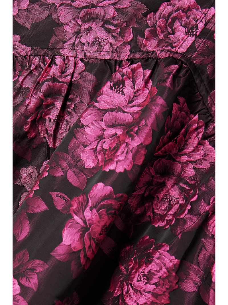 + Net Sustain Floral-print Jacquard Midi Dress 4