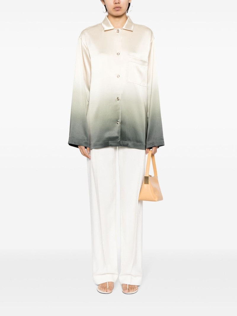 Nanushka Jelmer ombrÃ©-effect satin shirt outlook