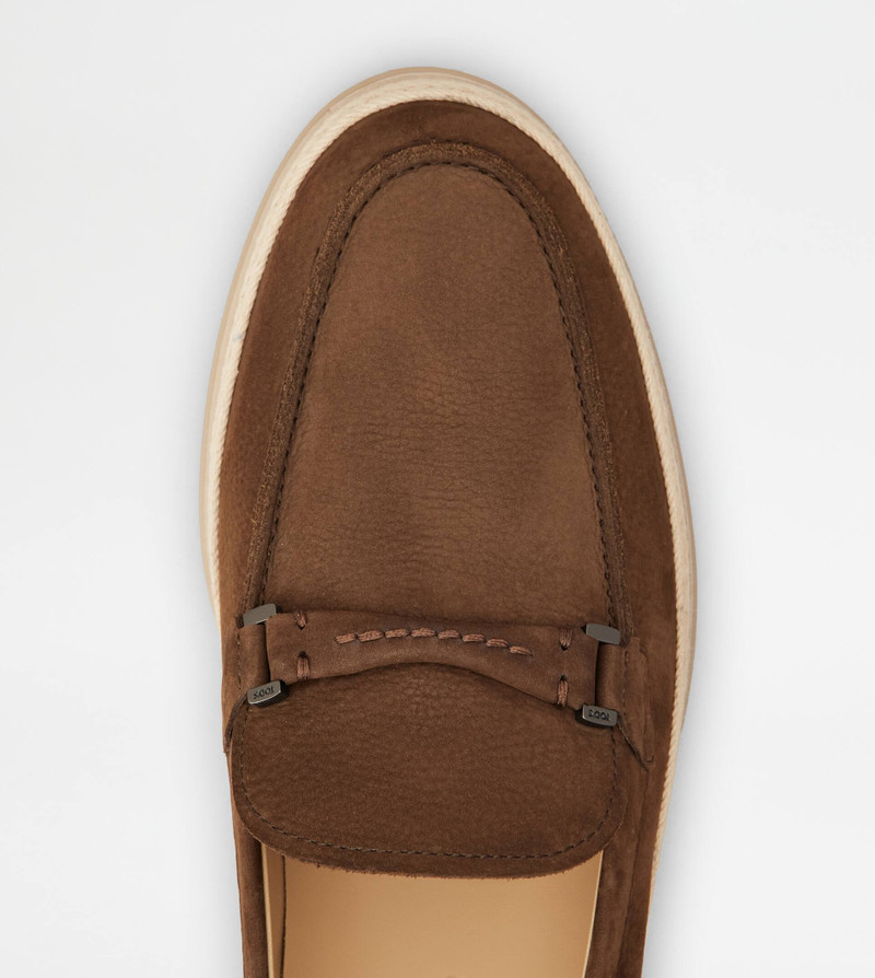 LOAFERS IN NUBUCK - BROWN 5