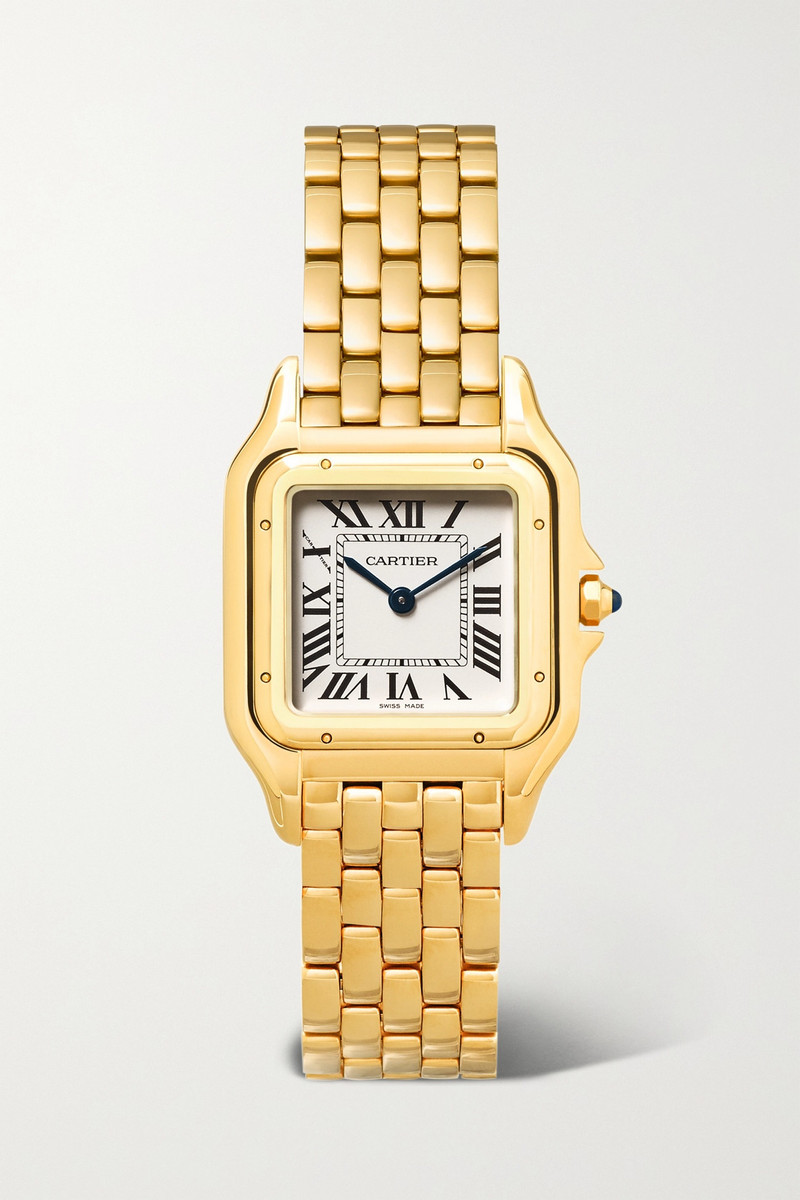 Panthère de Cartier 27mm medium 18-karat gold watch - 1