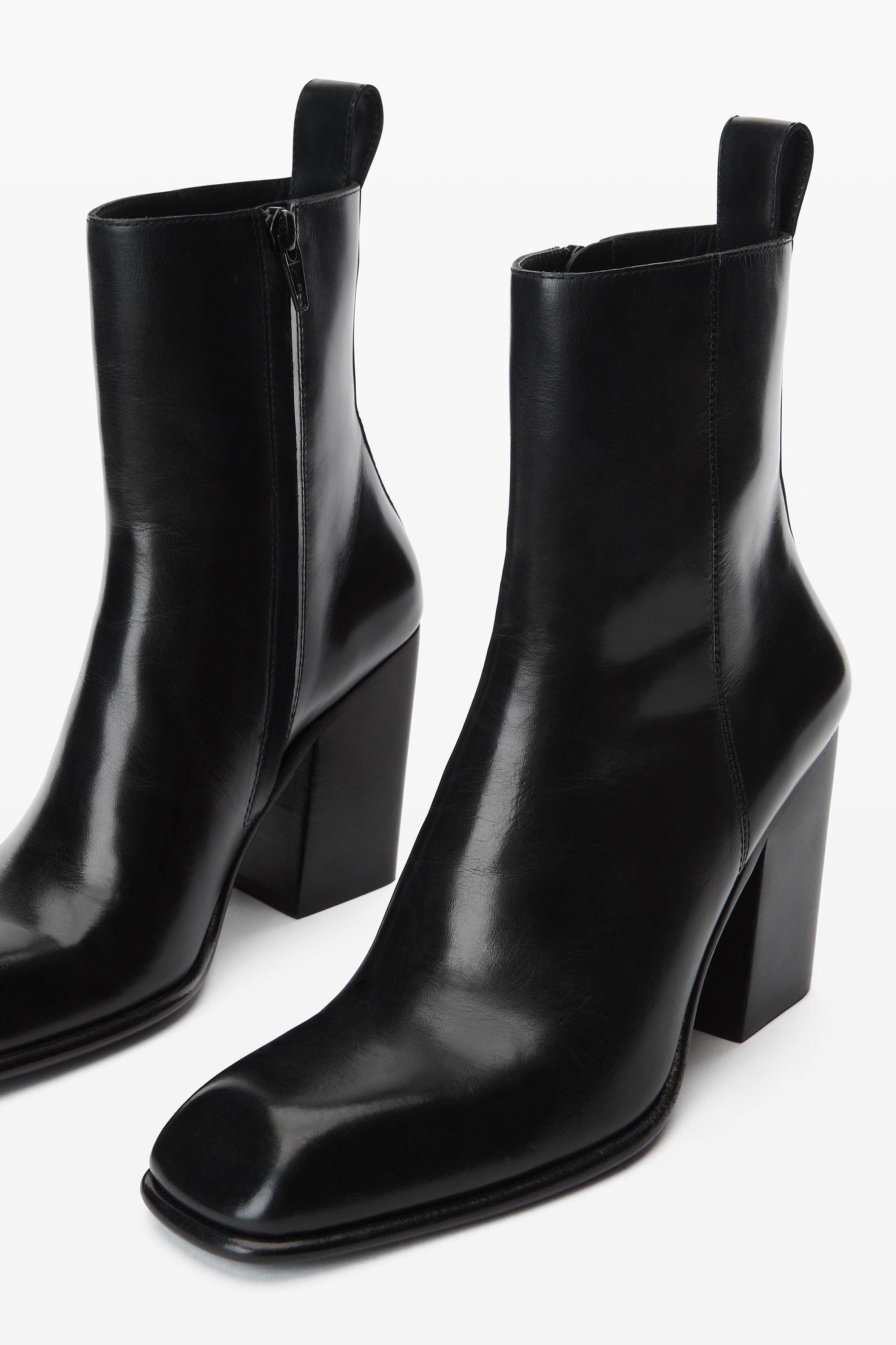 throttle 95mm ankle boot in leather - 2