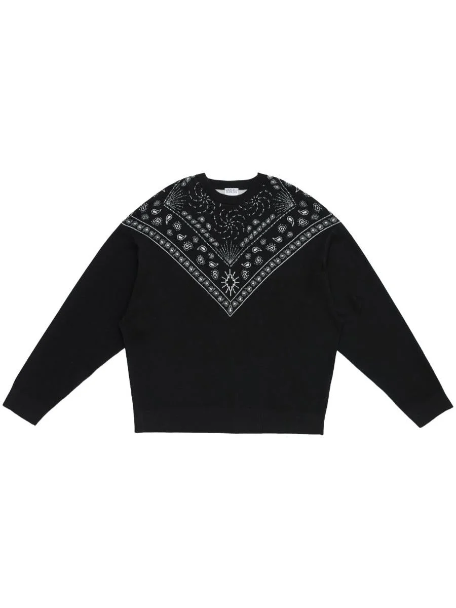 Marcelo Burlon County Of Milan MARCELO BURLON COUNTY OF MILAN KNIT COMFORT CREW BANDANA CLOTHING - 1