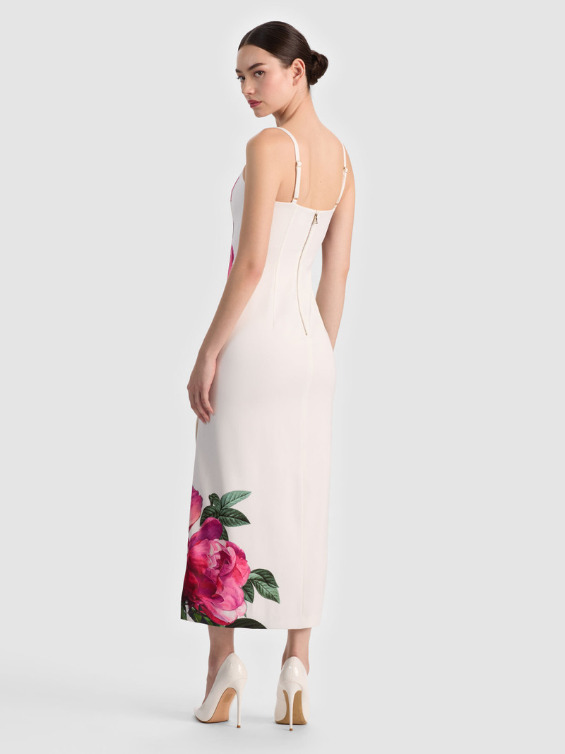 Alice + Olivia NINA MIDI DRESS outlook