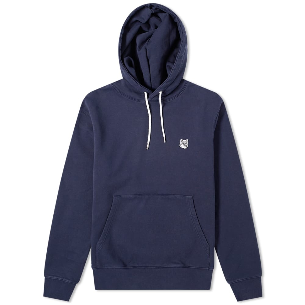 Maison Kitsuné Grey Fox Head Patch Classic Hoody - 1