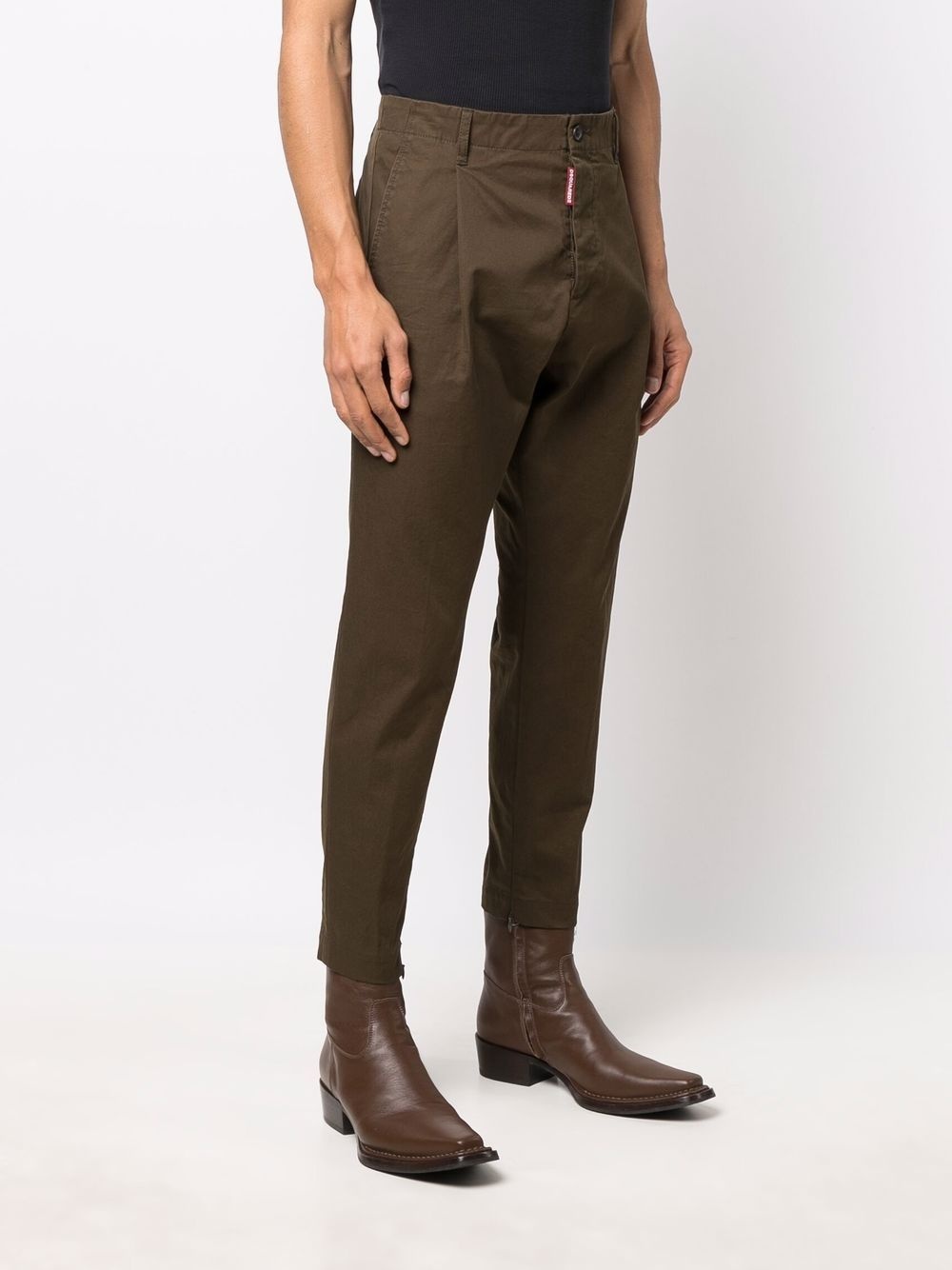 cropped tapered chinos - 3