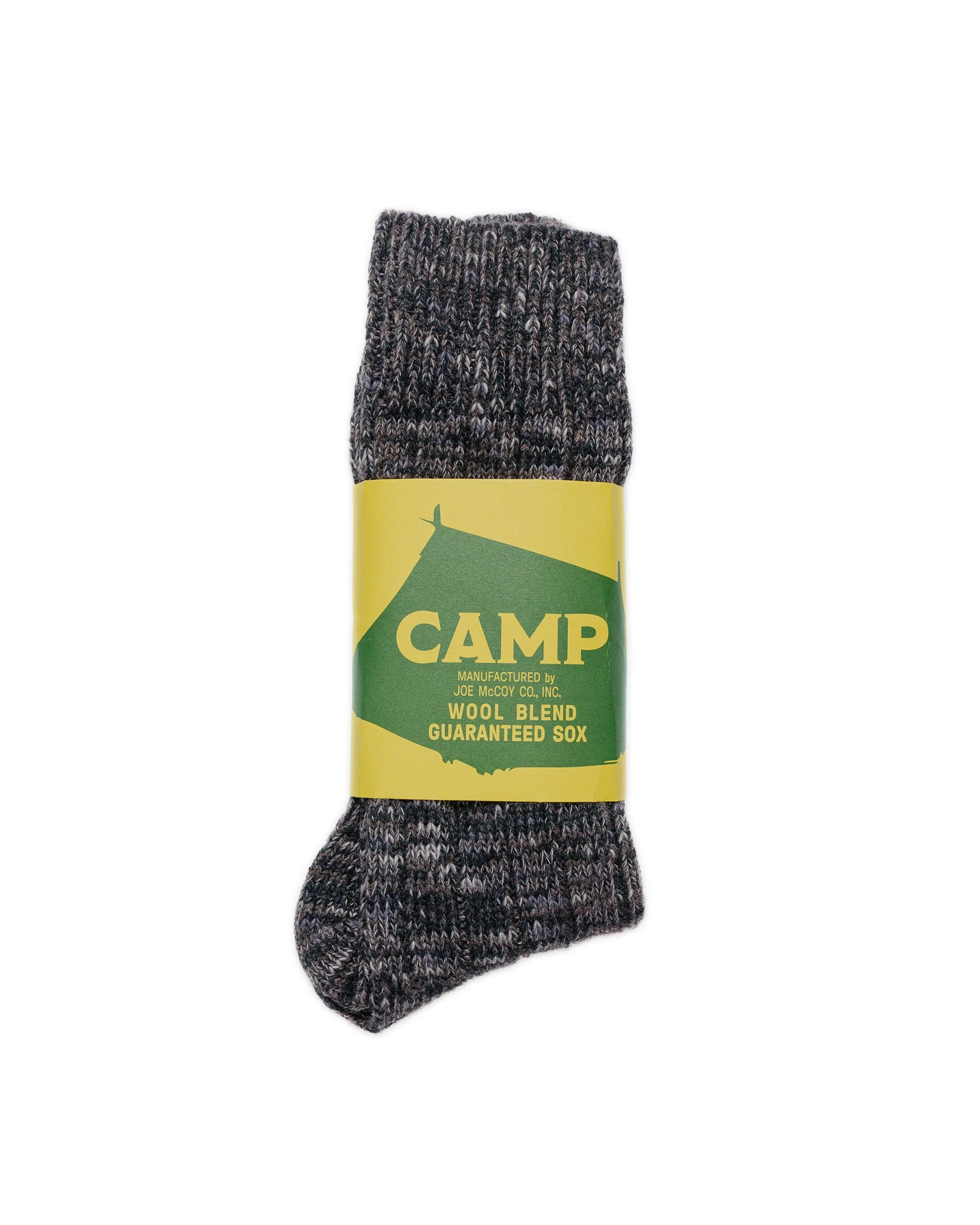The Real McCoy’s MA23110 Outdoor Wool Socks ‘Camp’ Charcoal - 1