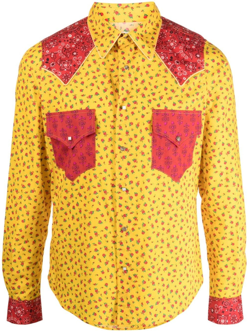 fruit-print cotton shirt 1