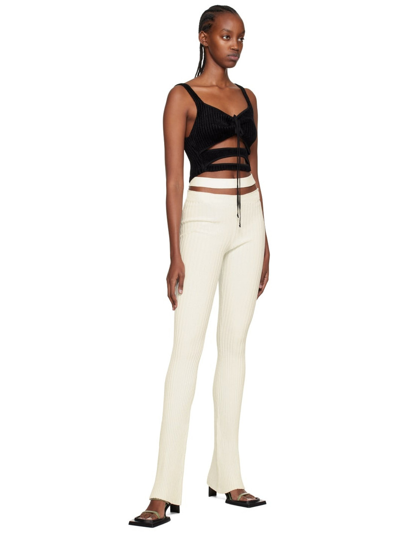 ANDREĀDAMO Black Cutout Tank Top outlook