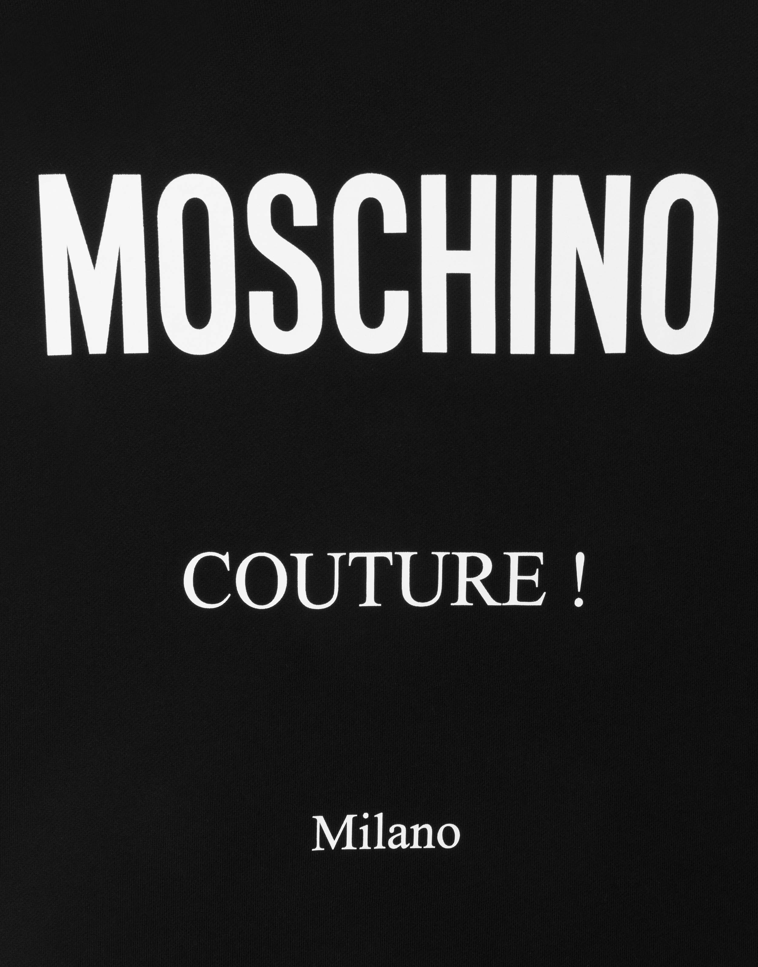 MOSCHINO COUTURE COTTON SWEATSHIRT - 4