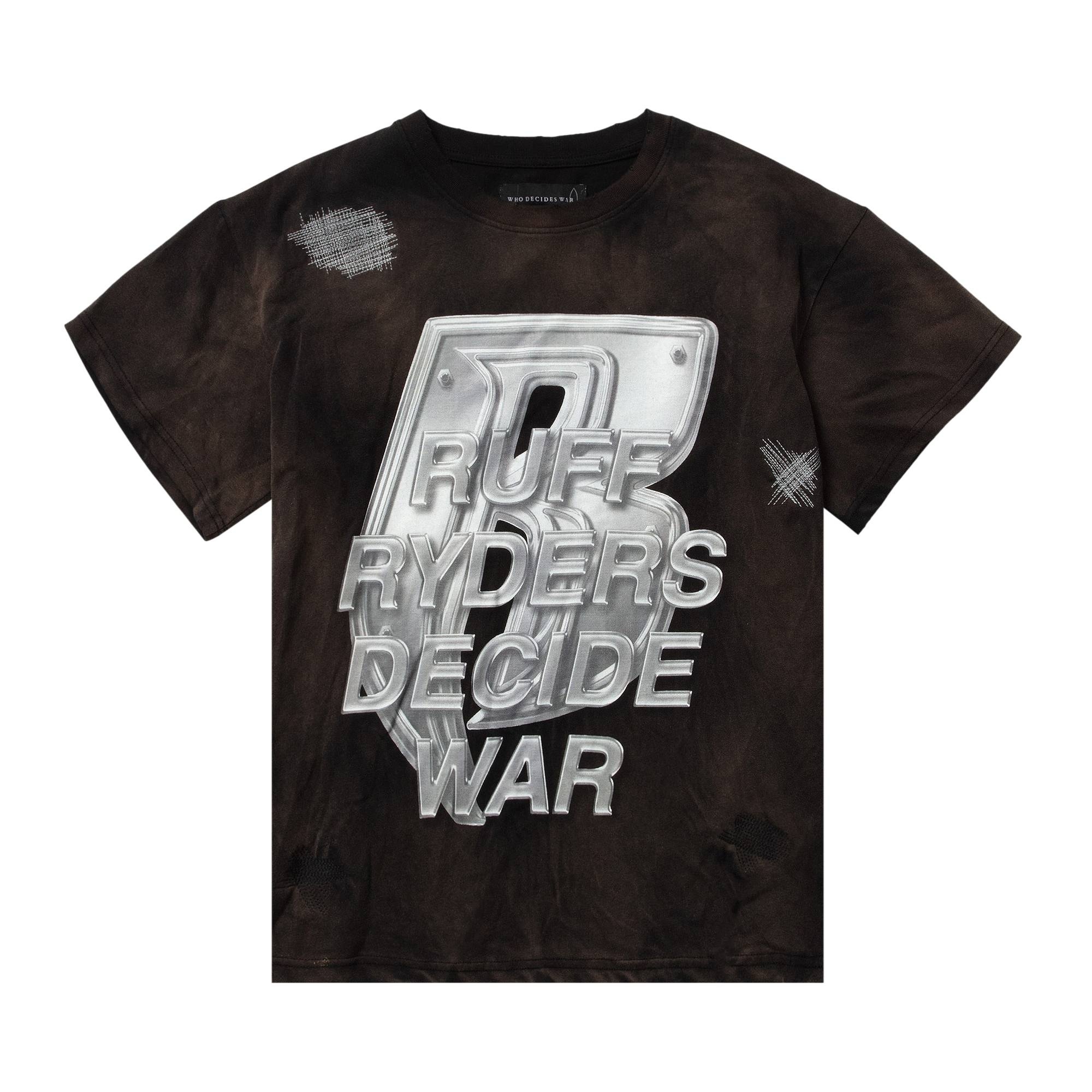Who Decides War Ruff Ryders T-Shirt 'Vintage Black' - 1