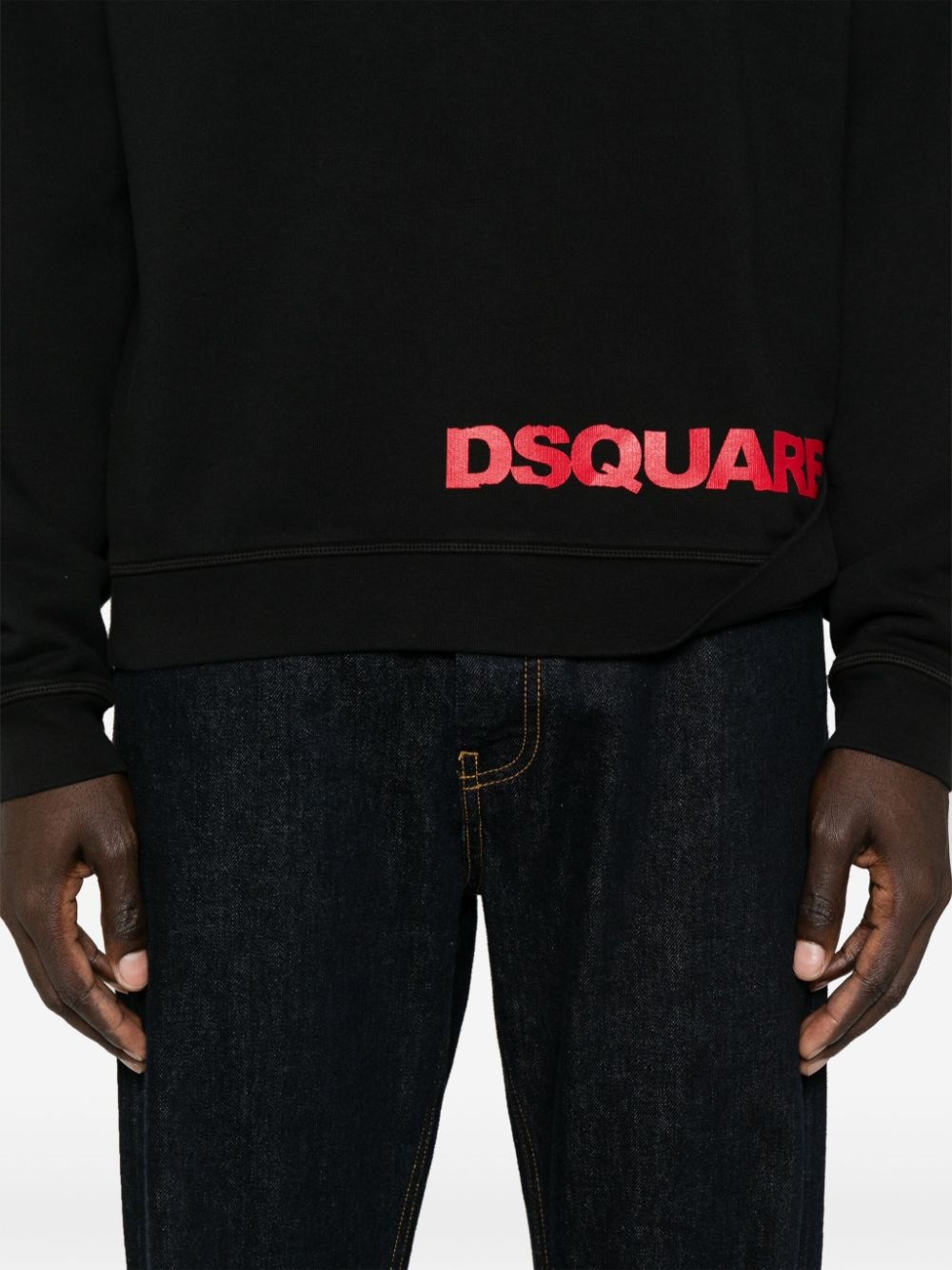 logo-print cotton sweatshirt - 5
