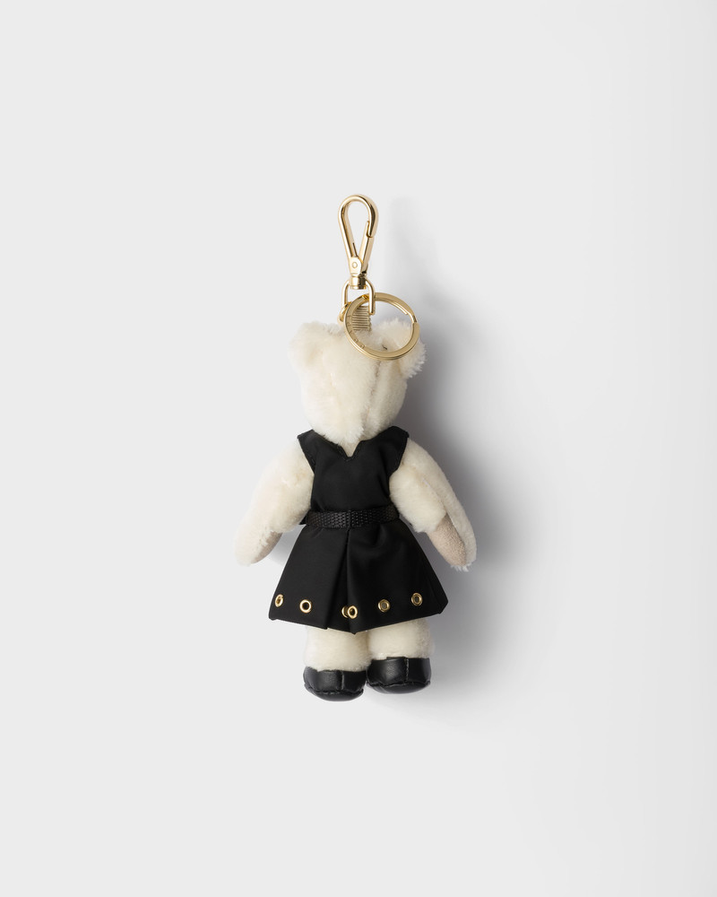 Prada Teddy keychain charm outlook