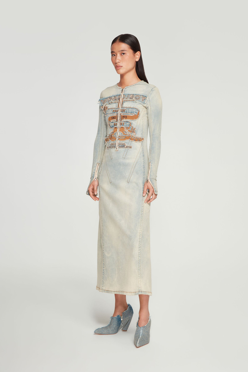 Paris' Best Denim Maxi Dress 5