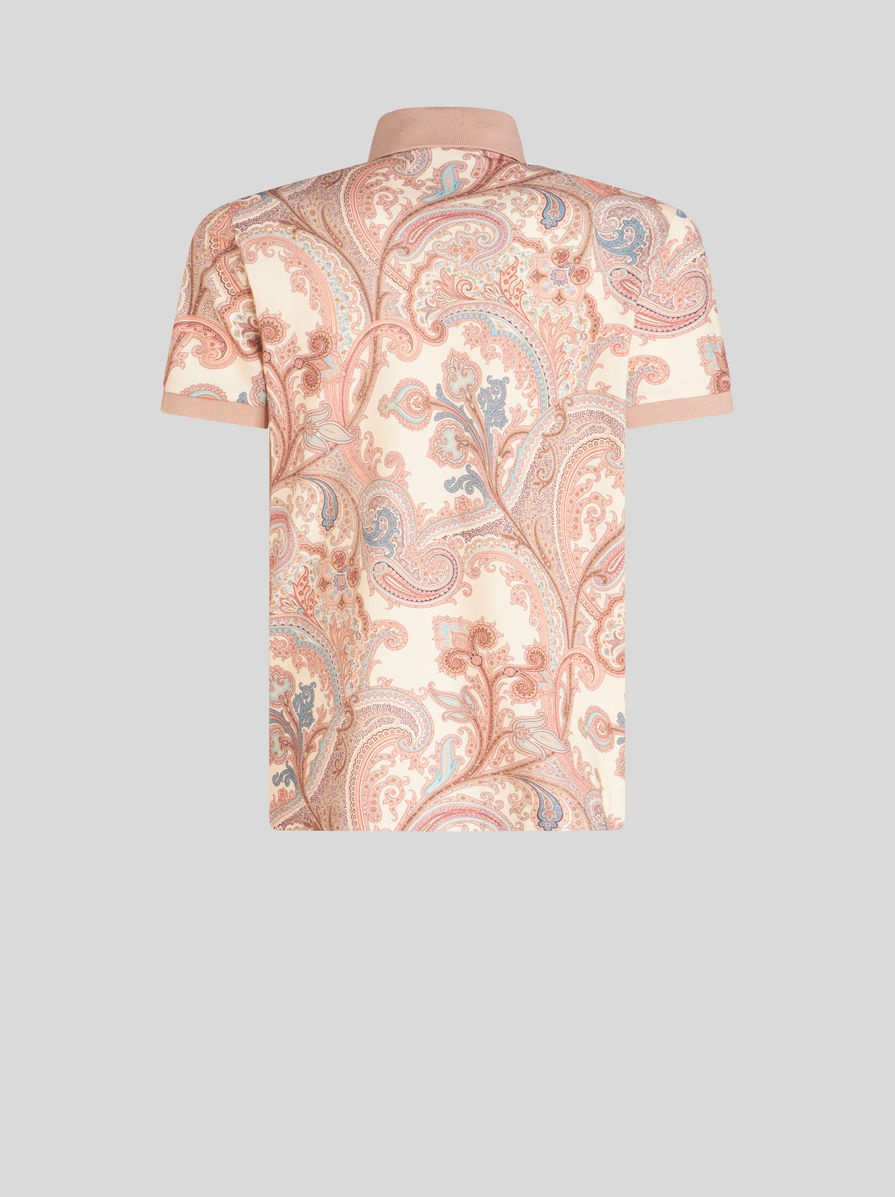 ORNAMENTAL PAISLEY POLO SHIRT - 5