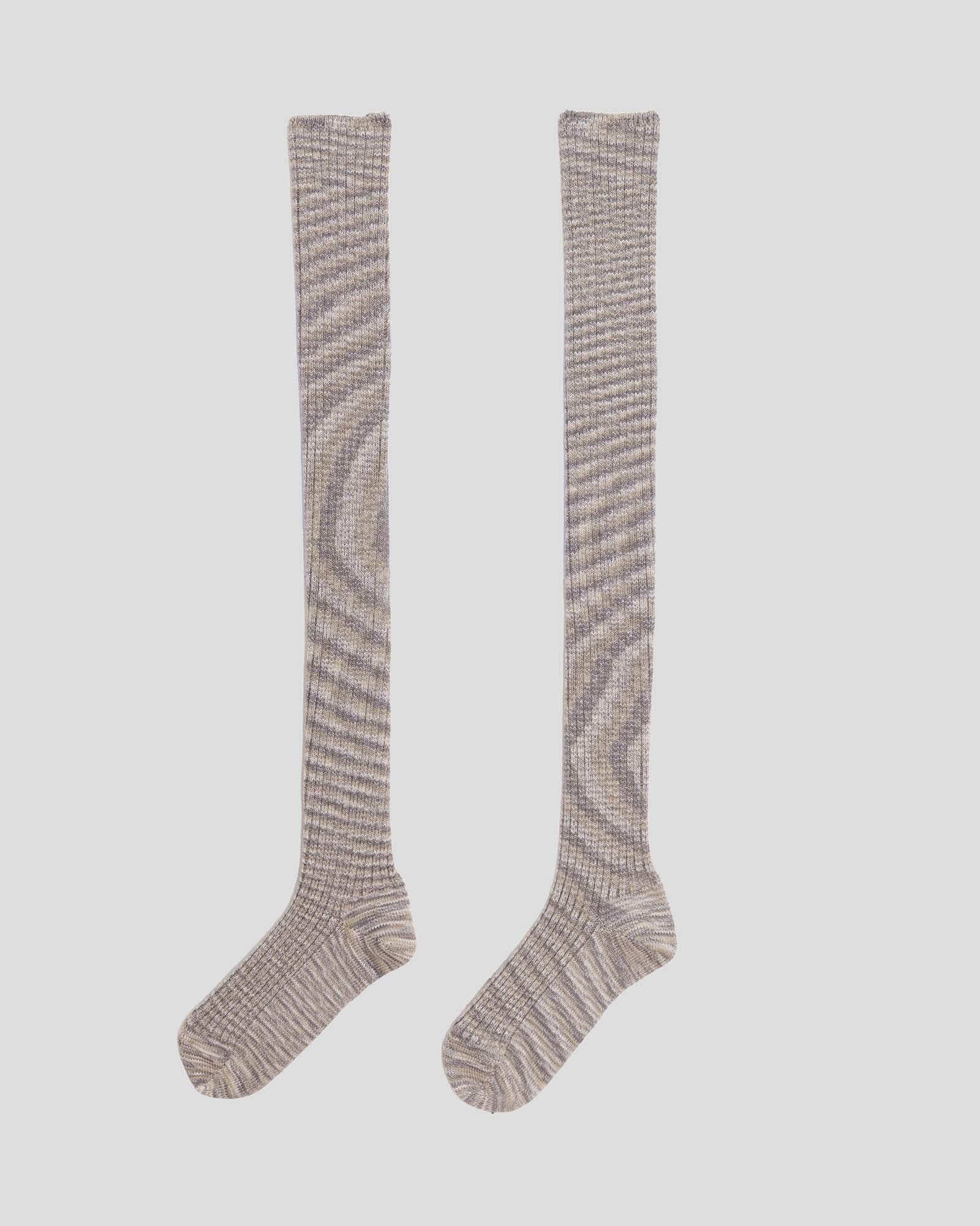 Twist Overknee Socks - Organic Cotton Rib - 4
