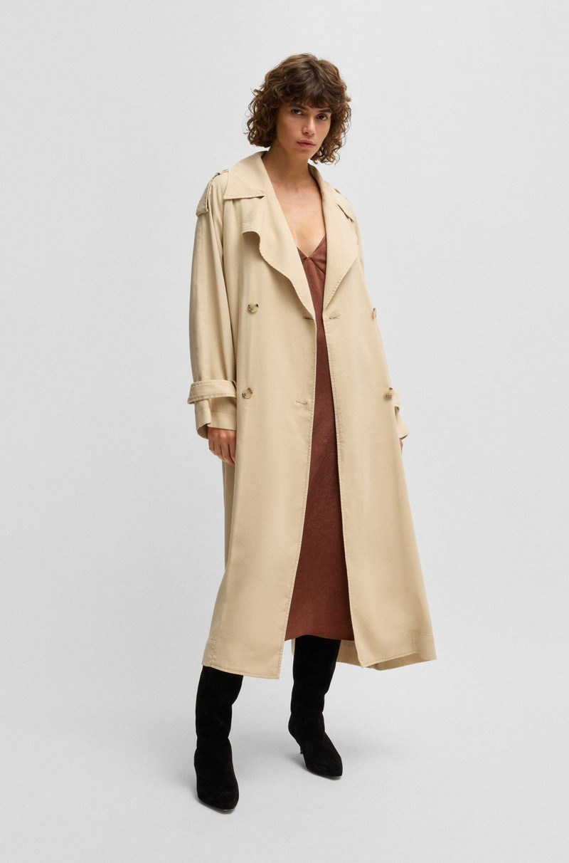 BOSS STRAPPY DRESS IN CRINKLE SATIN outlook