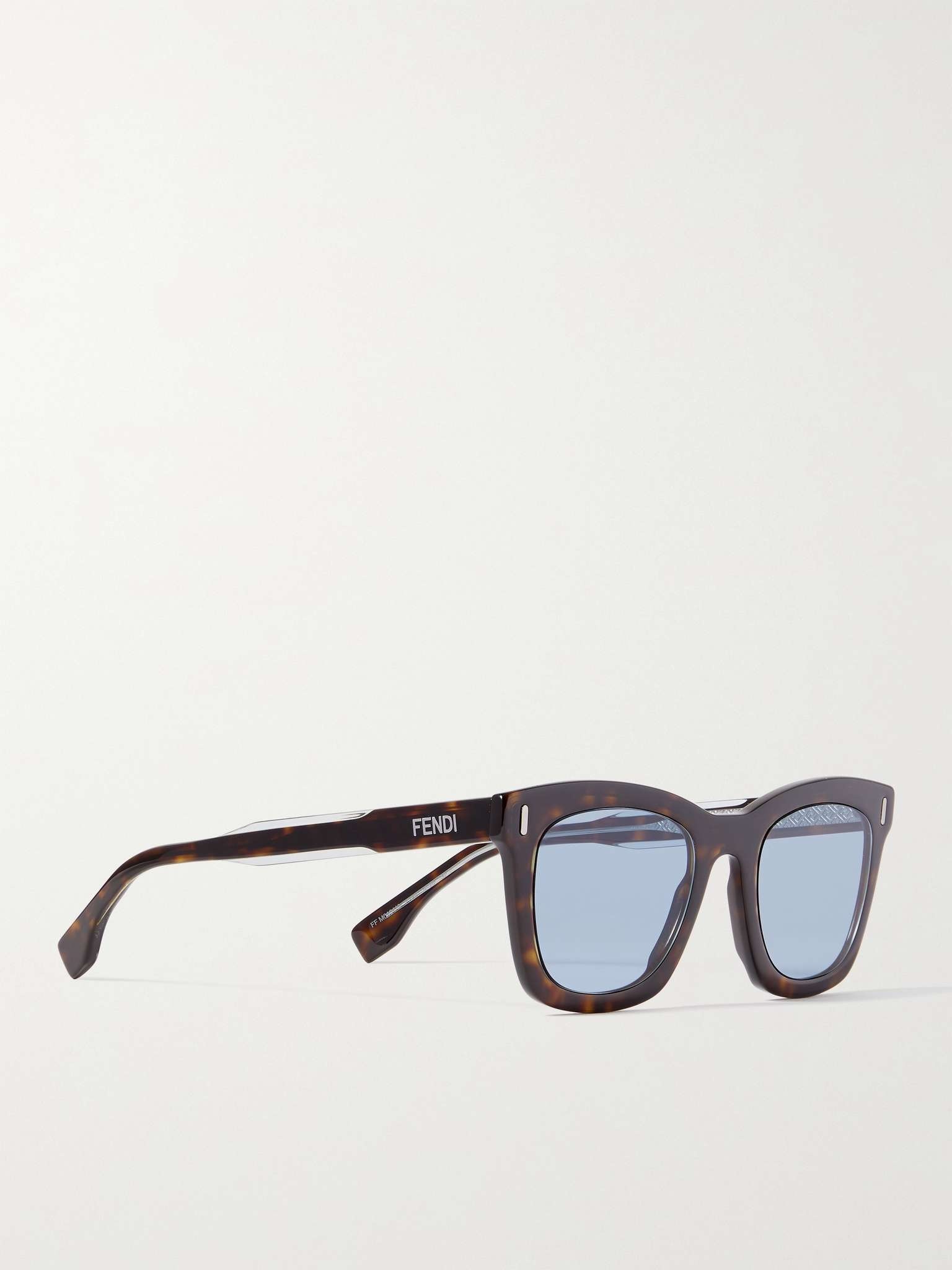 Square-Frame Tortoiseshell Acetate Sunglasses - 3