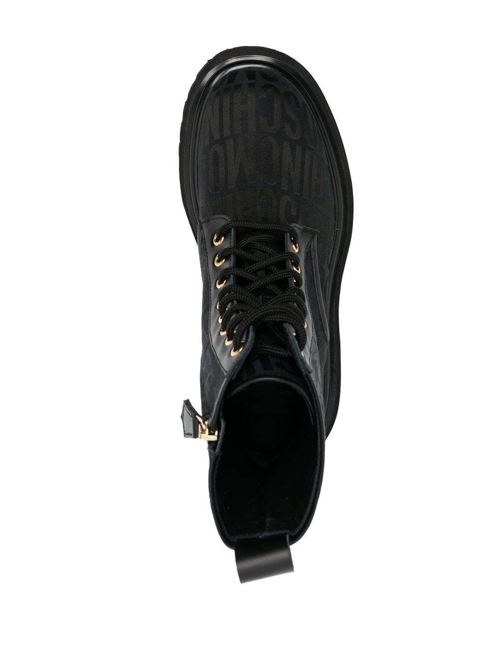 logo-jacquard ankle boots - 4