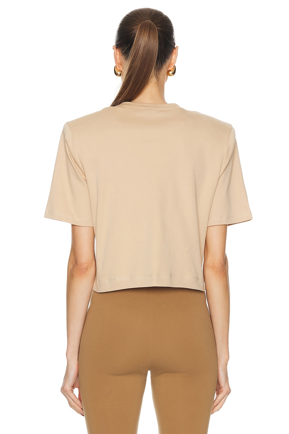 Cropped Shoulder Pad Top - 3