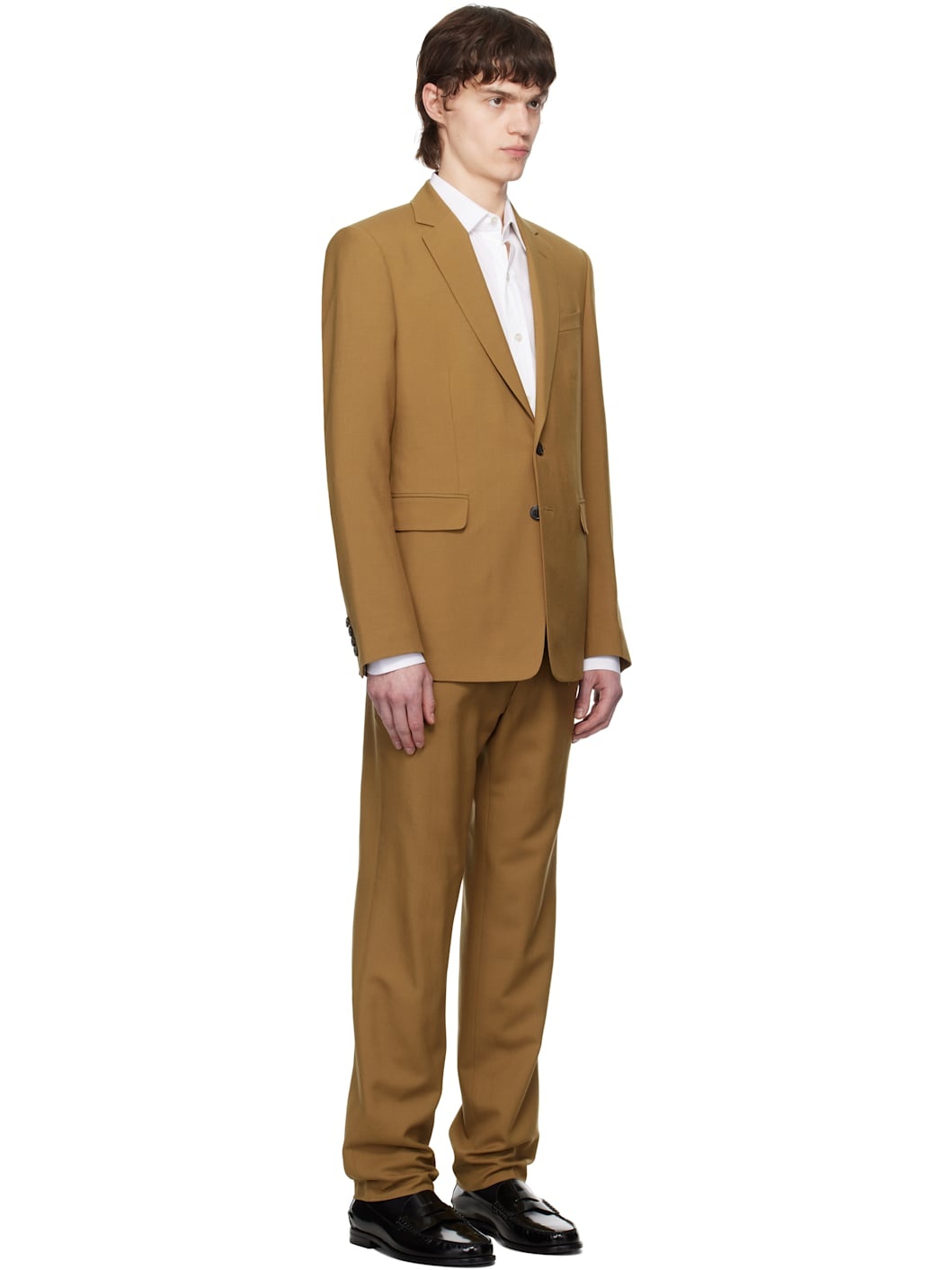 Tan Single-Breasted Suit - 2
